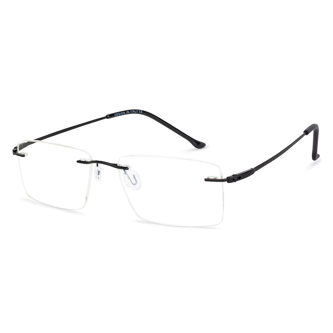 Vincent Chase Online Black Rimless Rectangle left side