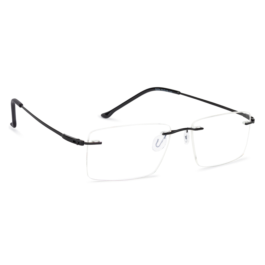 Vincent Chase Online Black Rimless Rectangle left side