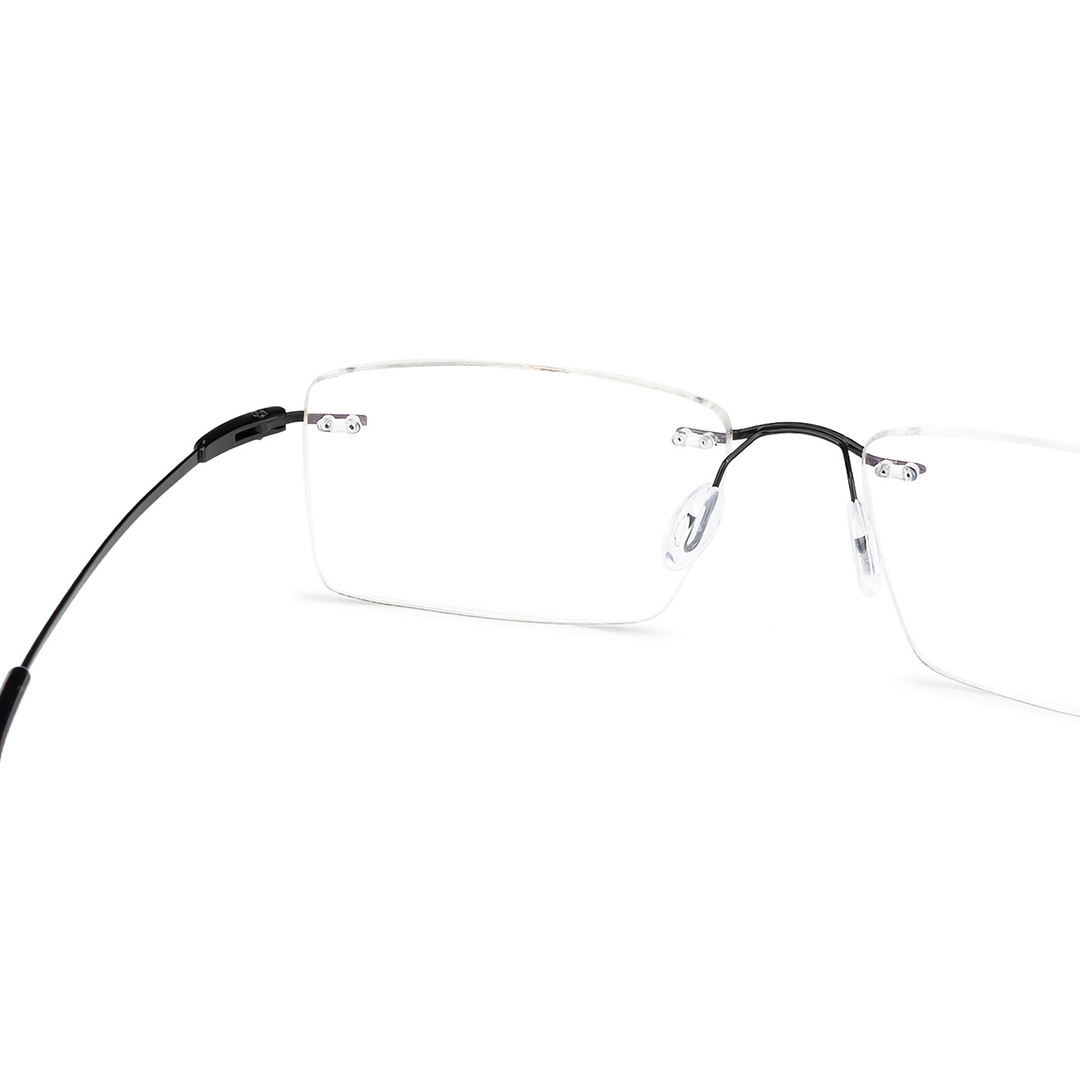 Vincent Chase Online Black Rimless Rectangle left side