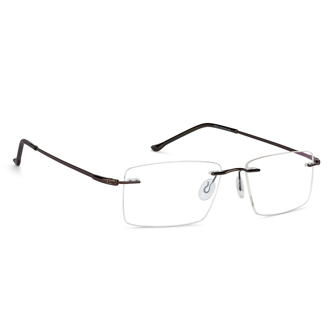 Vincent Chase Online Light Brown Rimless Rectangle left side
