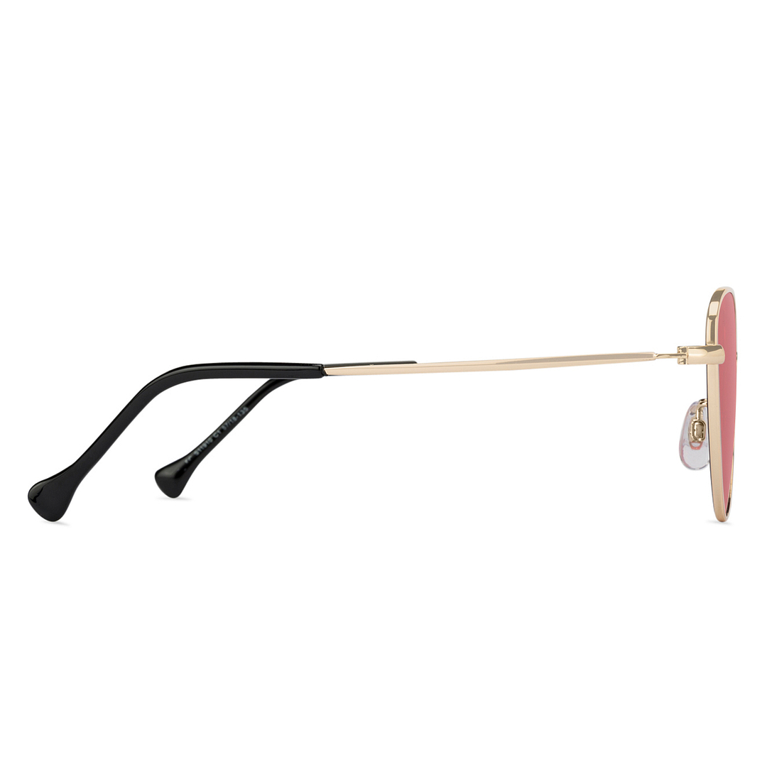 Fallon Colby Gold Full Rim Cat Eye left side