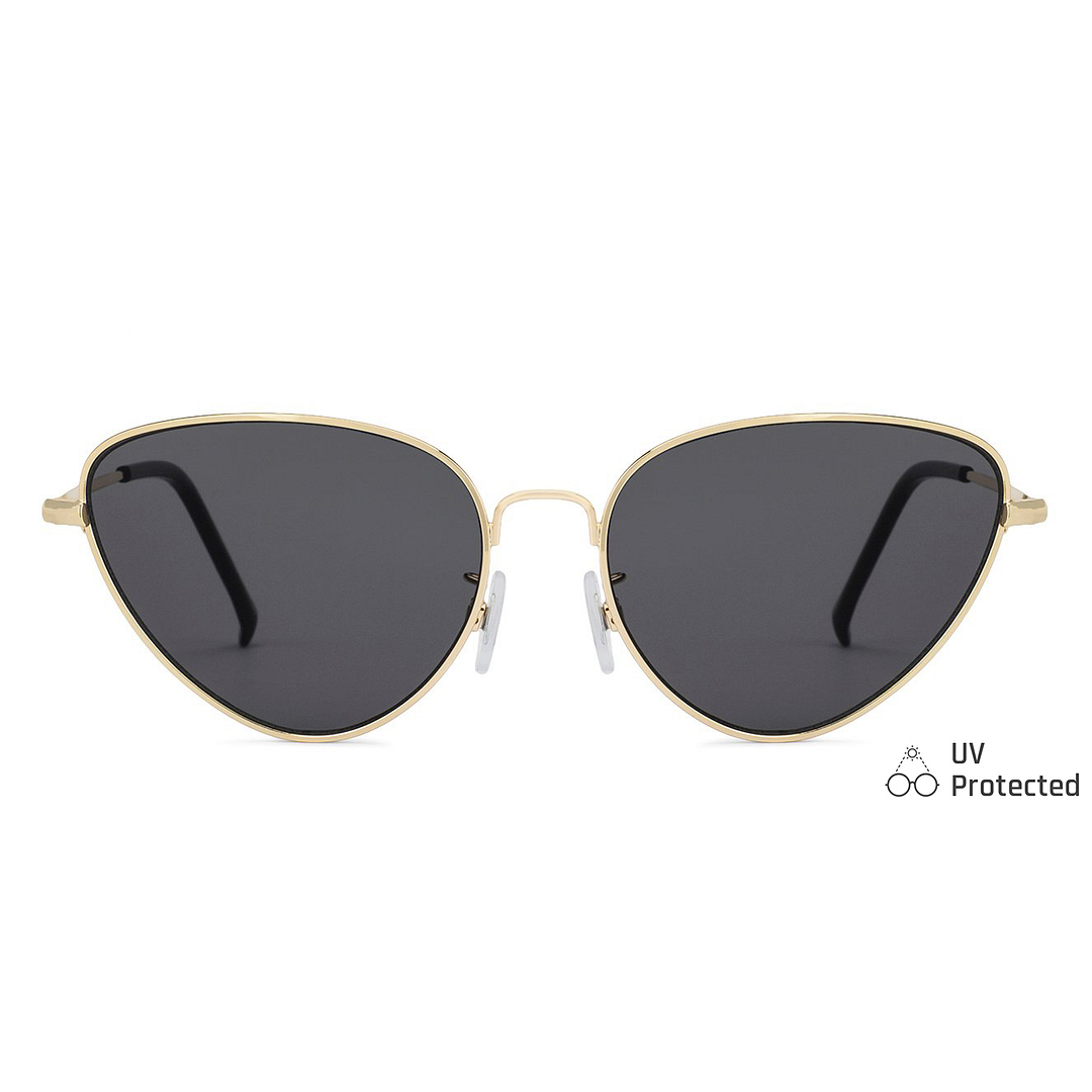 Fallon Colby Gold Full Rim Cat Eye left side