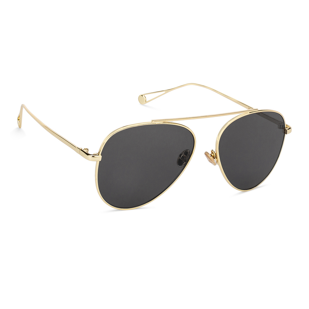 Fallon Colby Gold Full Rim Aviator left side