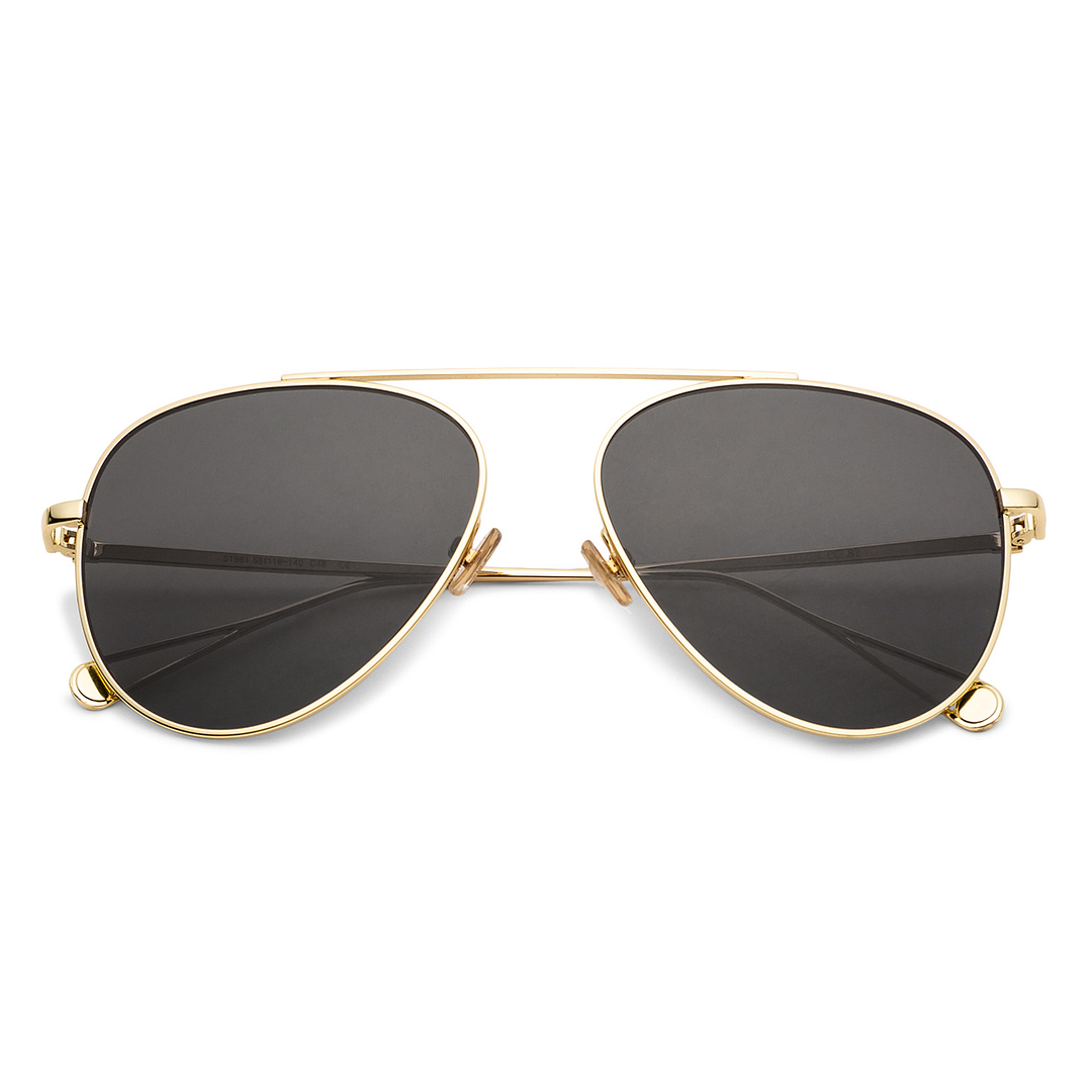 Fallon Colby Gold Full Rim Aviator right side