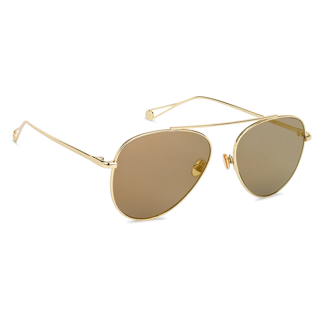 Fallon Colby Gold Full Rim Aviator left side