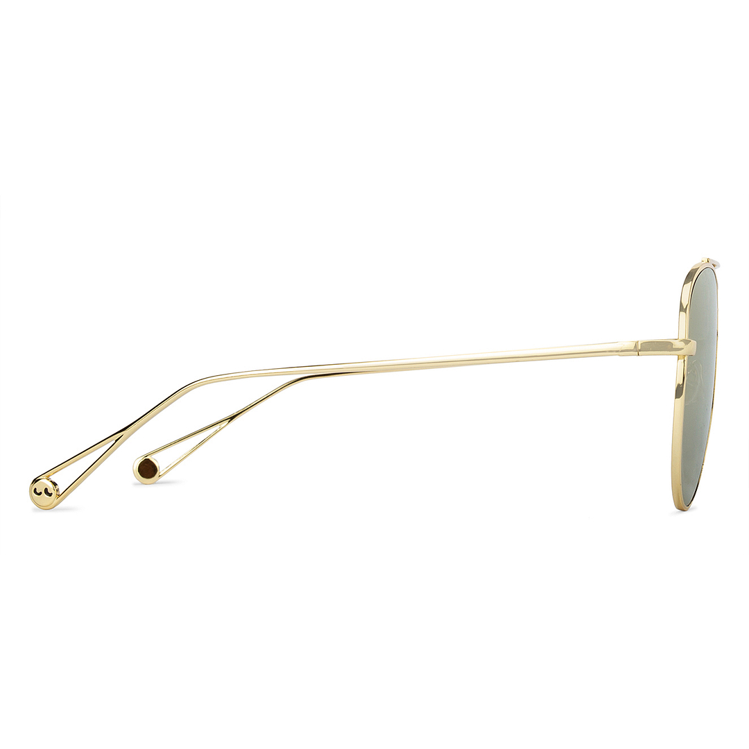 Fallon Colby Gold Full Rim Aviator right side