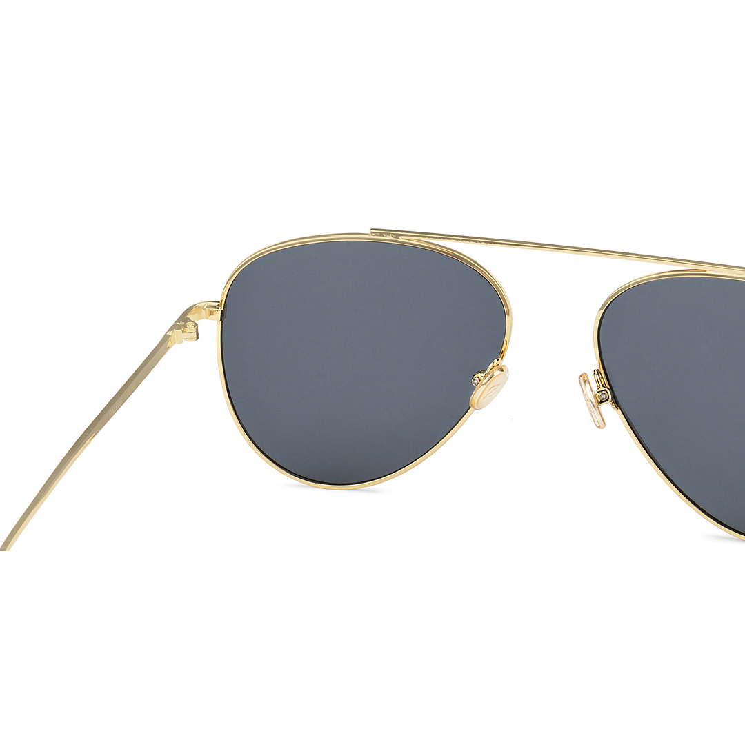 Fallon Colby Gold Full Rim Aviator left side