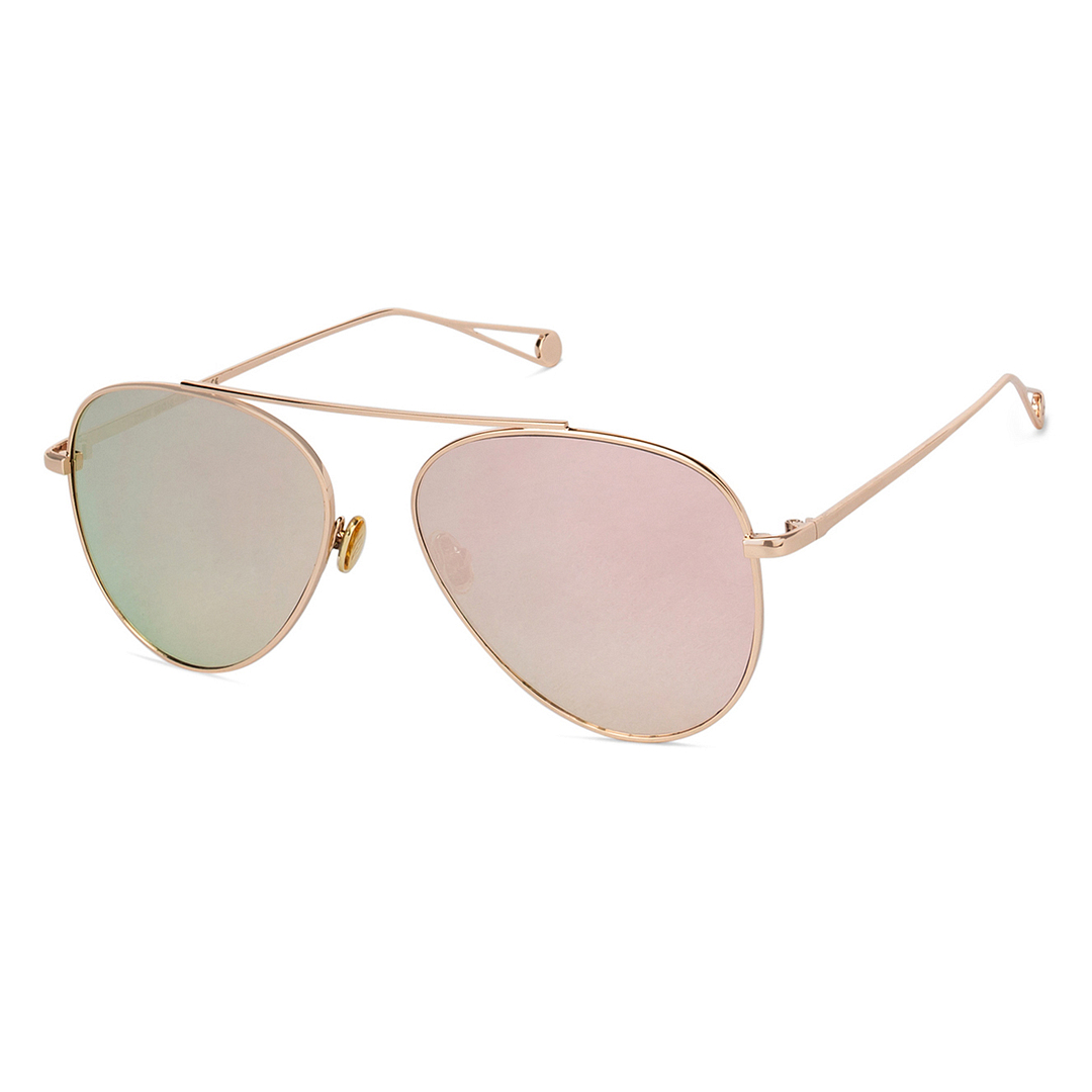 Fallon Colby Gold Full Rim Aviator right side