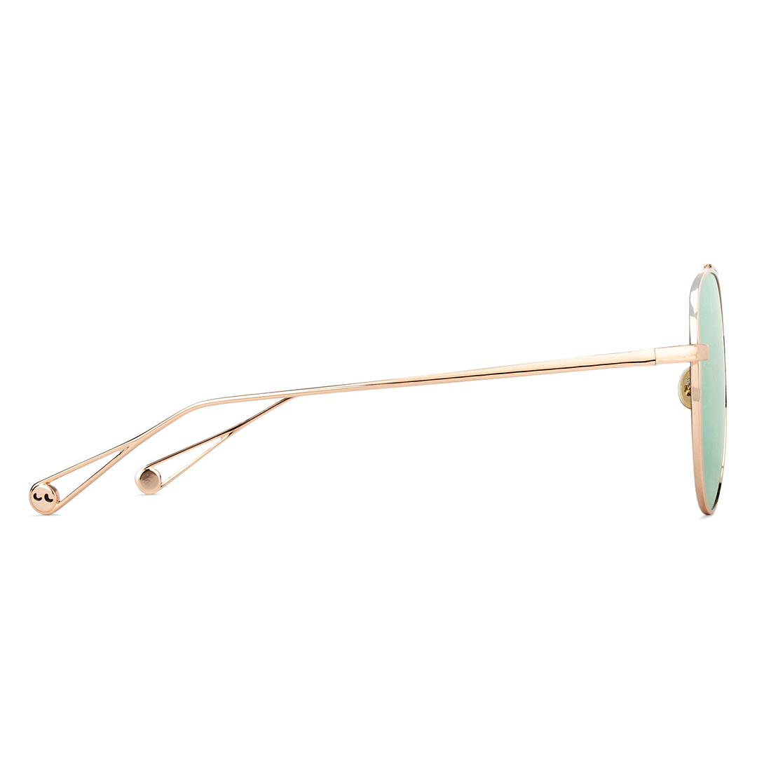 Fallon Colby Gold Full Rim Aviator right side