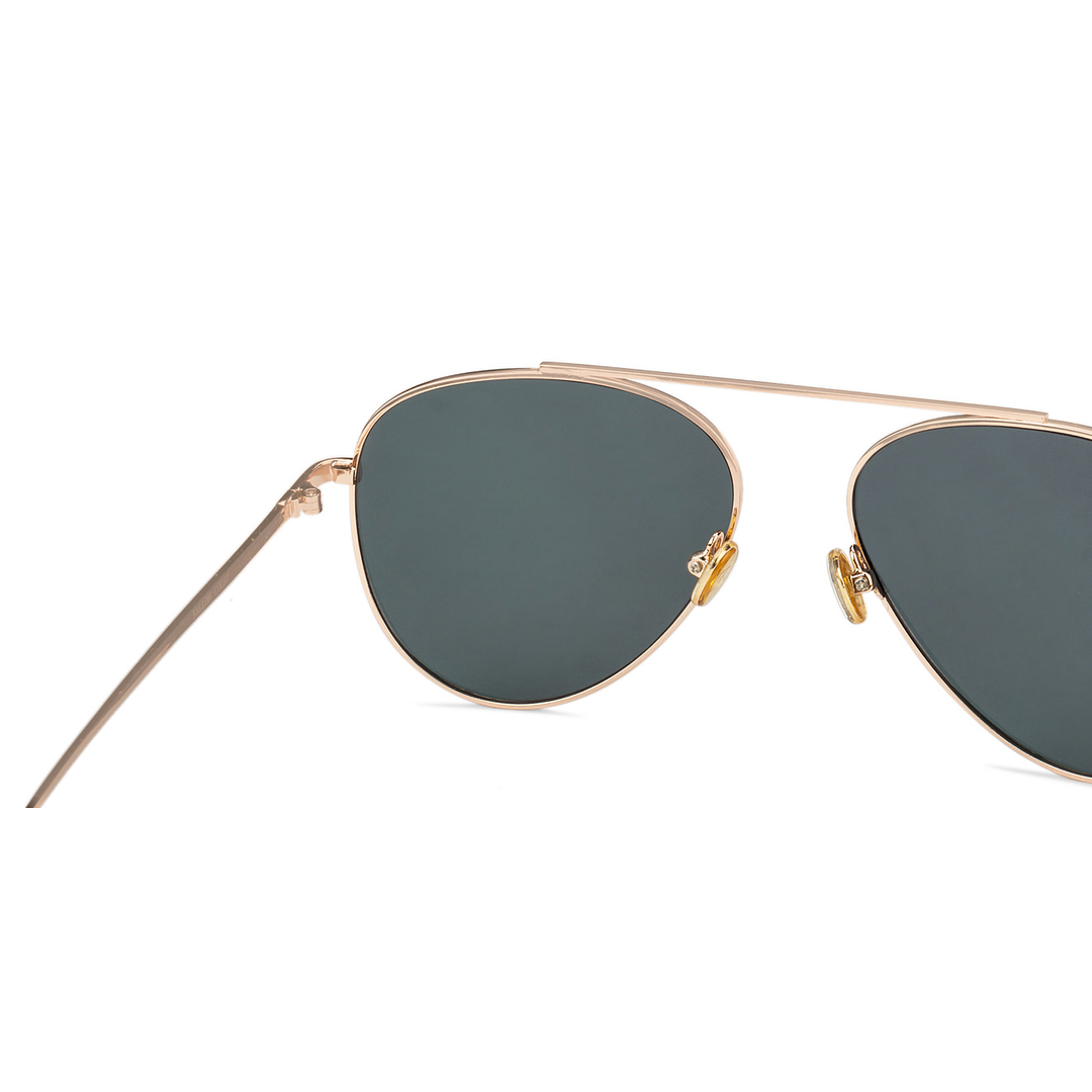 Fallon Colby Gold Full Rim Aviator left side
