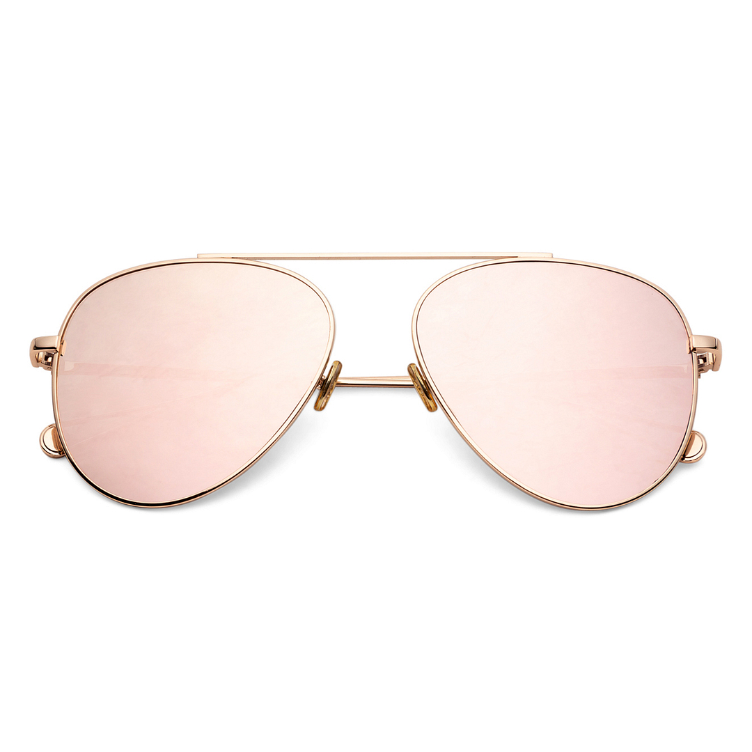 Fallon Colby Gold Full Rim Aviator right side