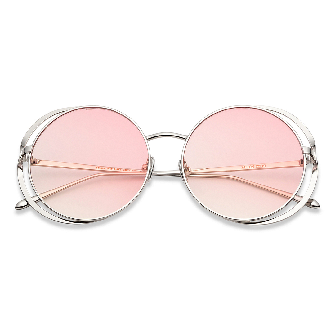 Fallon Colby Mid Gunmetal Full Rim Round right side
