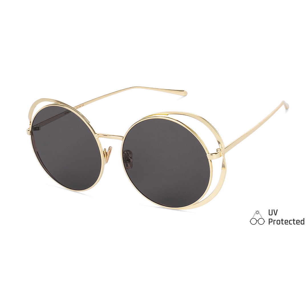 Fallon Colby Gold Full Rim Round right side