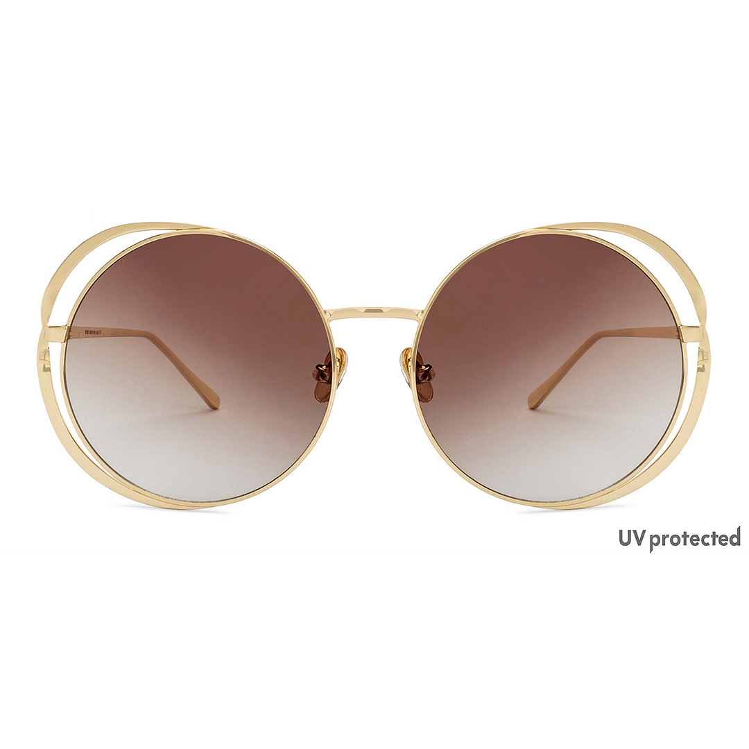 Fallon Colby Gold Full Rim Round left side