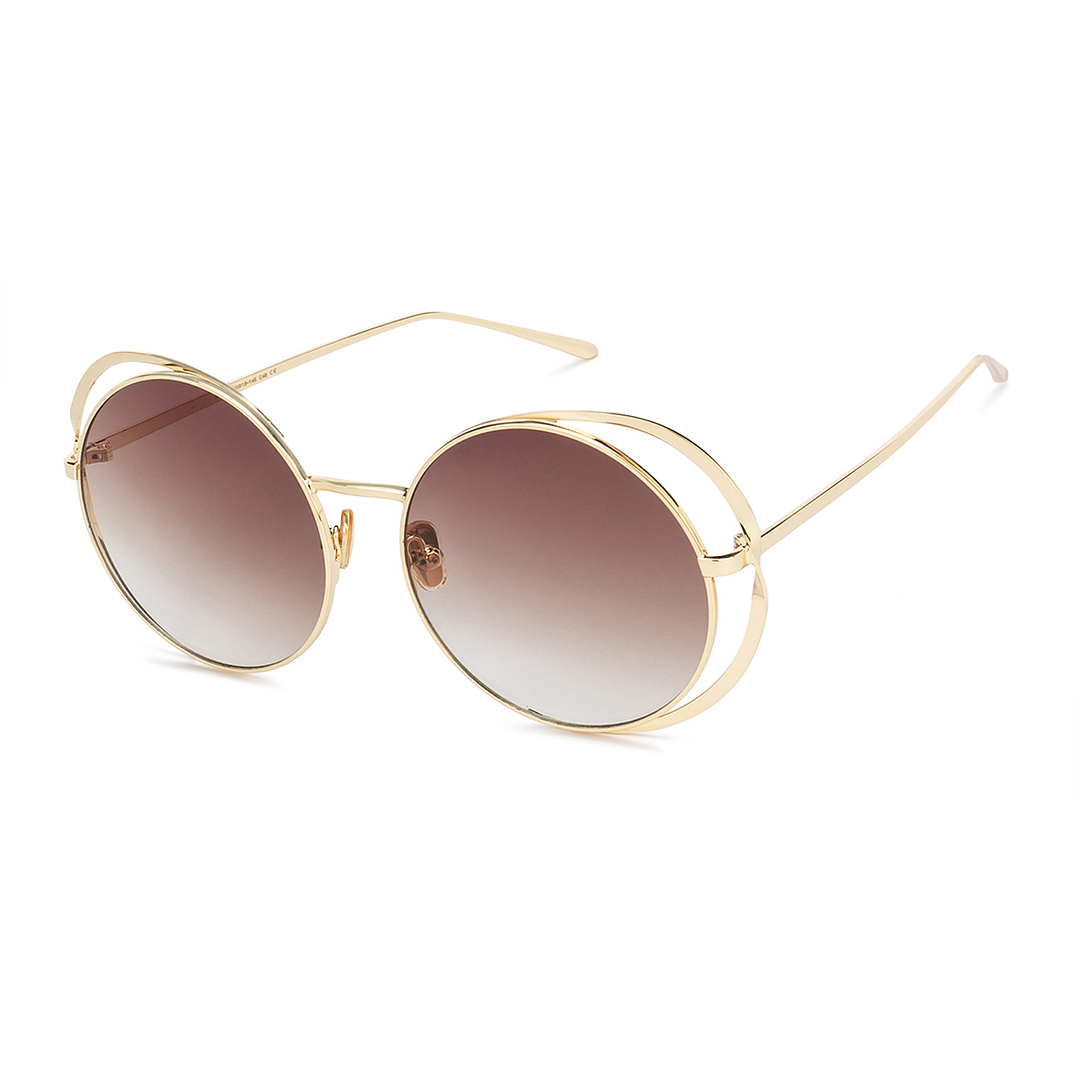 Fallon Colby Gold Full Rim Round right side