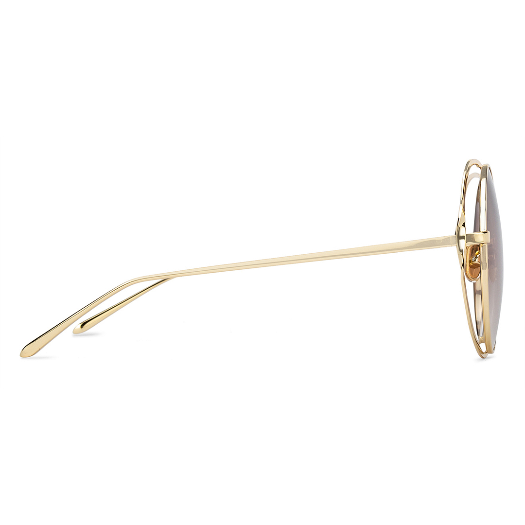 Fallon Colby Gold Full Rim Round right side
