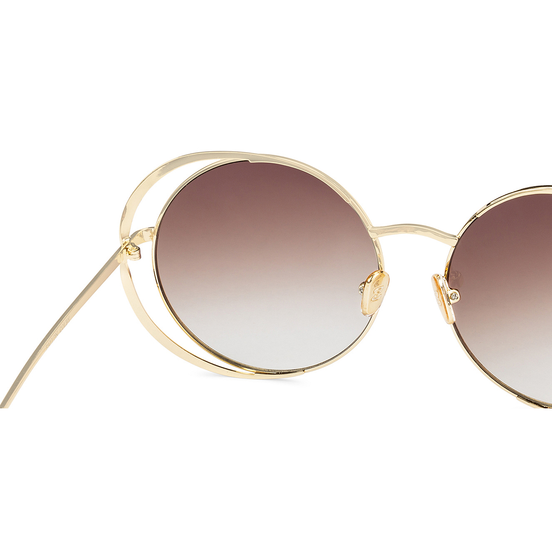 Fallon Colby Gold Full Rim Round left side