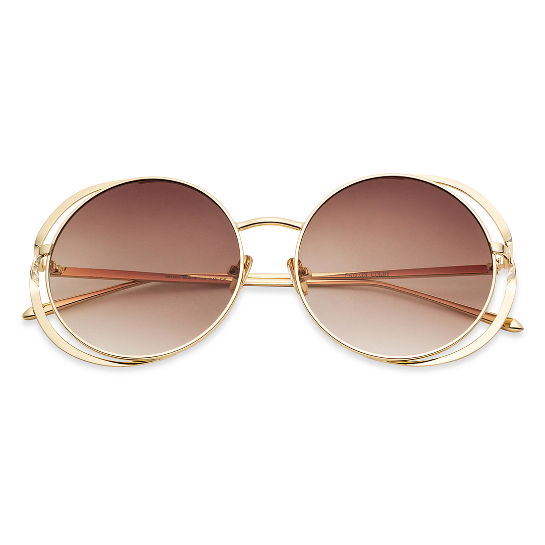 Fallon Colby Gold Full Rim Round right side