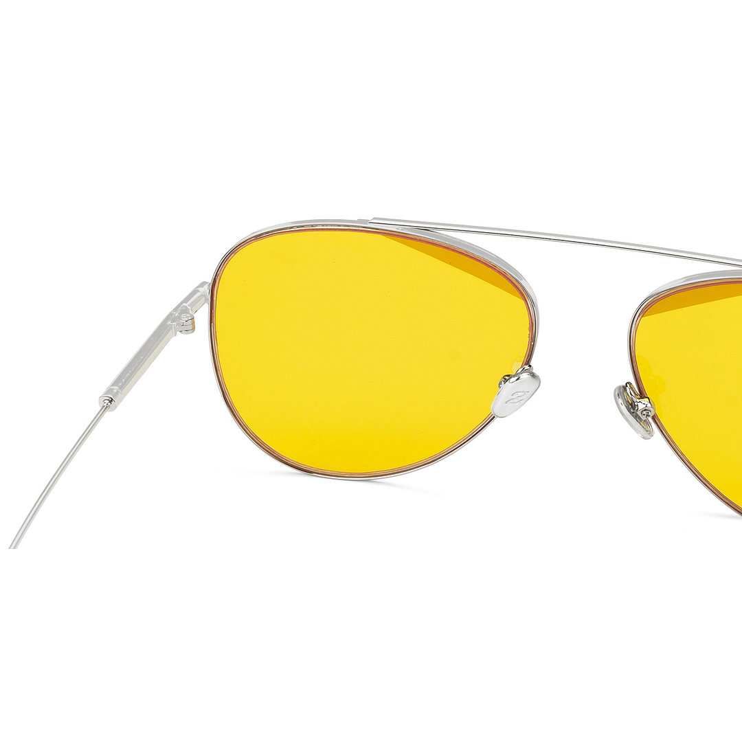 Fallon Colby Silver Full Rim Aviator right side