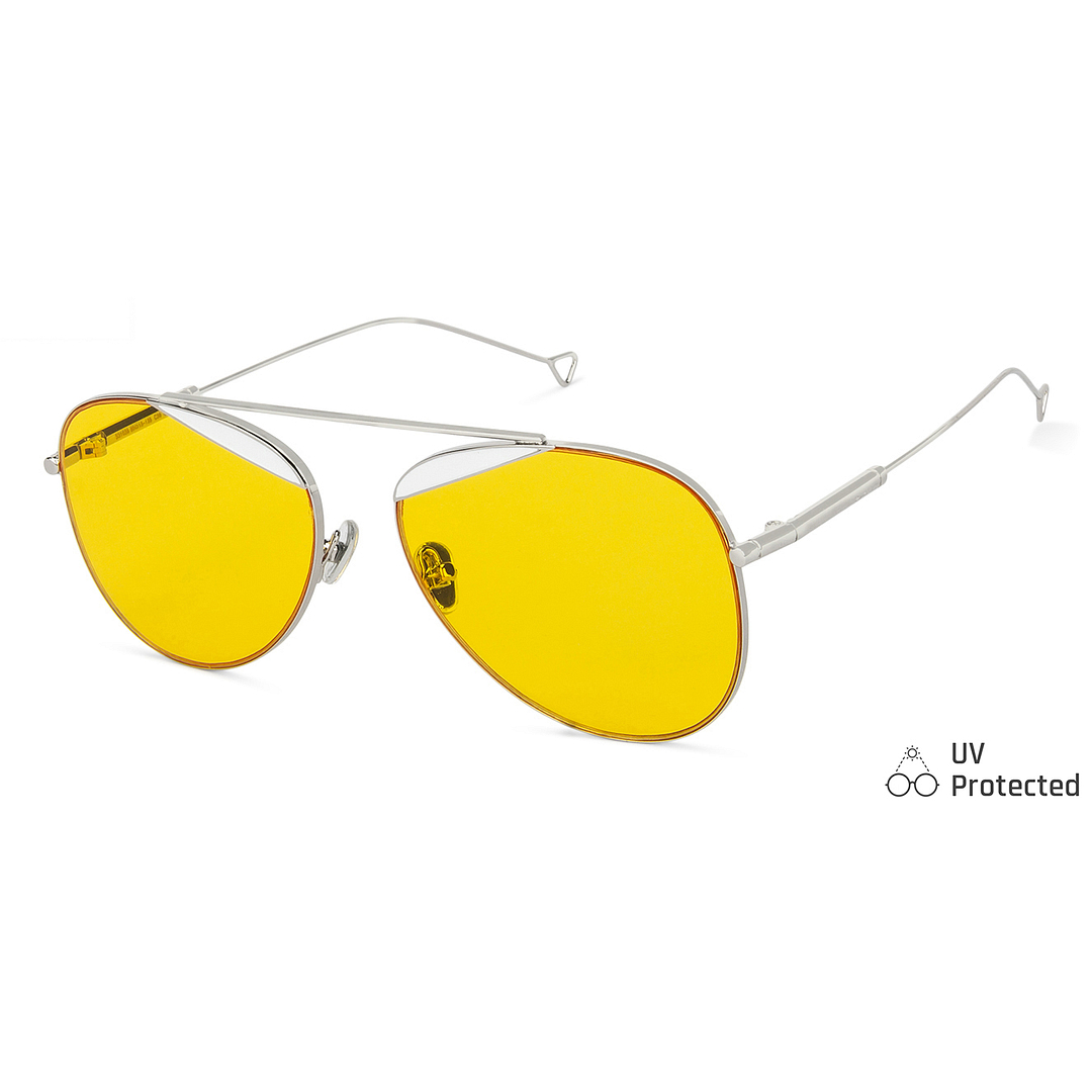 Fallon Colby Silver Full Rim Aviator right side