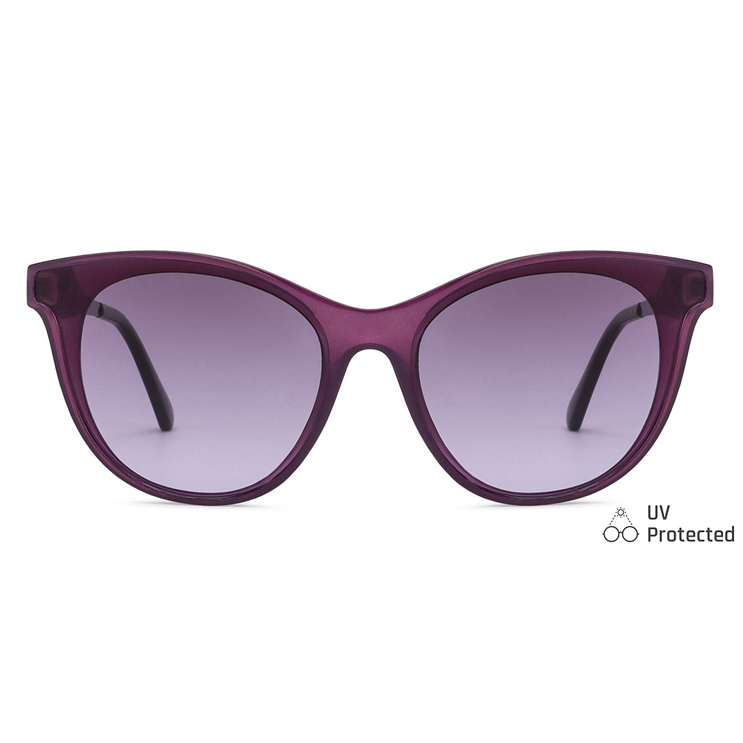 Fallon Colby Purple Full Rim Cat Eye left side