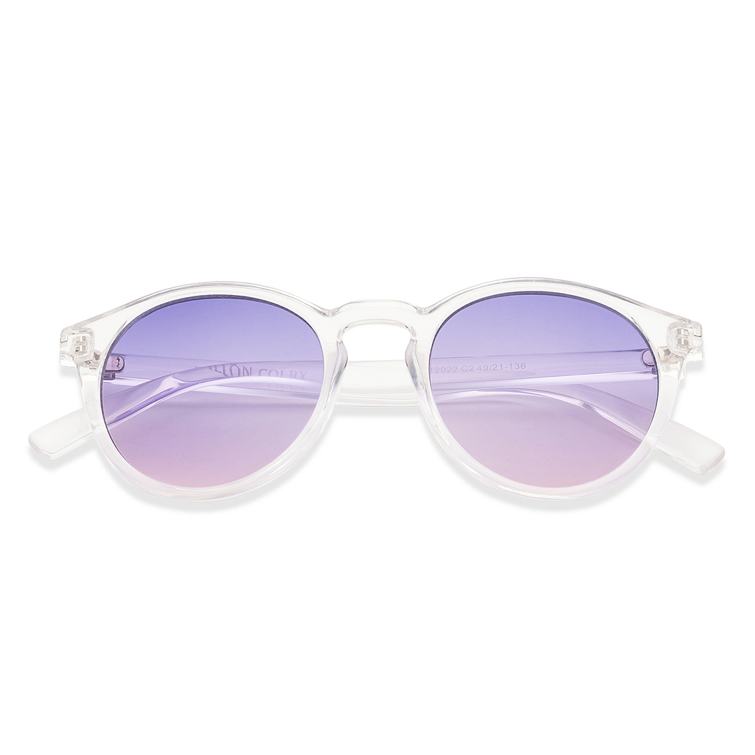 Fallon Colby Crystal Full Rim Round left side