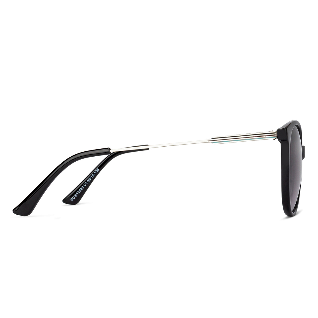 Fallon Colby Black Full Rim Round left side