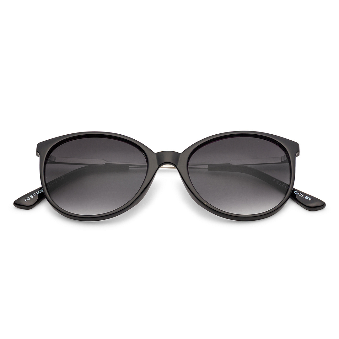 Fallon Colby Black Full Rim Round left side