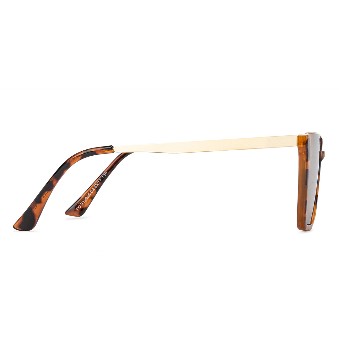 Fallon Colby Gold Full Rim Rectangle left side