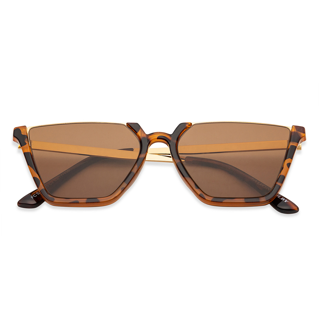 Fallon Colby Gold Full Rim Rectangle left side
