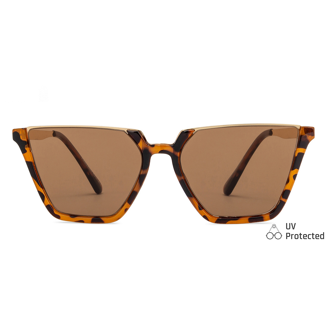 Fallon Colby Gold Full Rim Rectangle left side