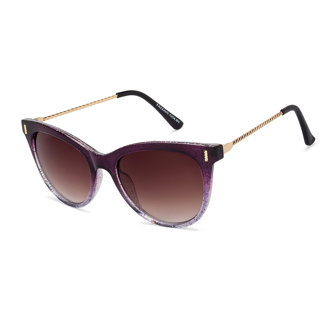 Fallon Colby Purple Full Rim Cat Eye left side