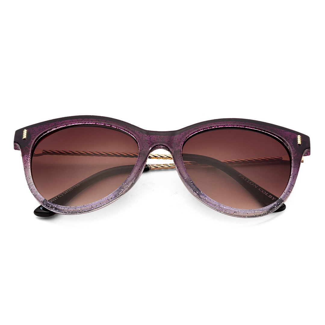 Fallon Colby Purple Full Rim Cat Eye left side