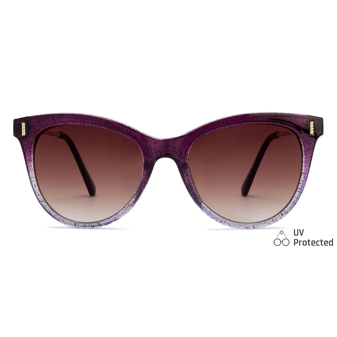 Fallon Colby Purple Full Rim Cat Eye left side
