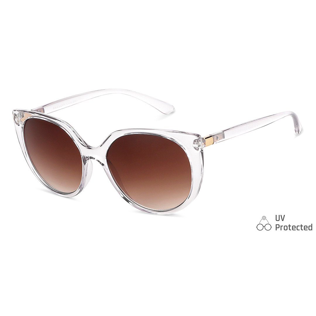 Fallon Colby Crystal Transparent Full Rim Cat Eye right side