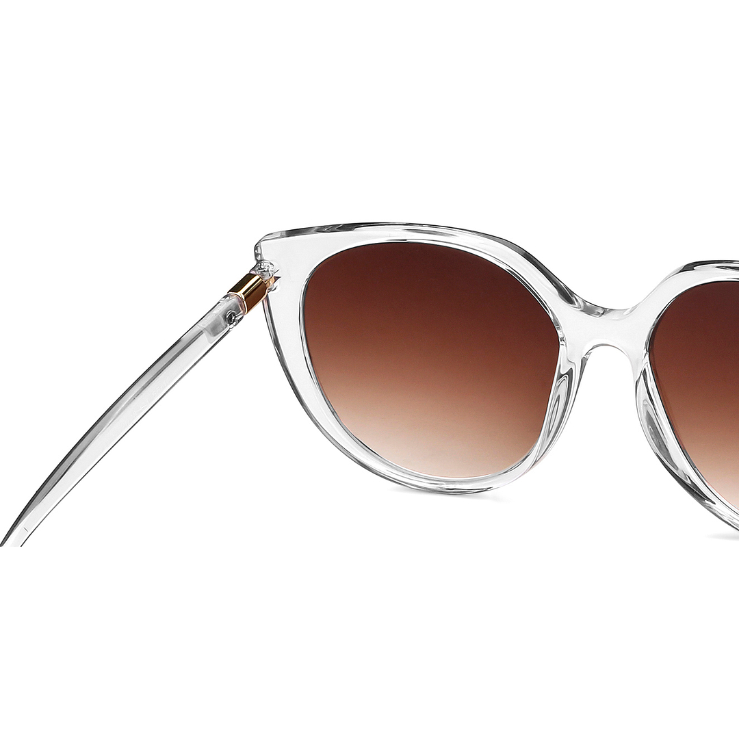 Fallon Colby Crystal Transparent Full Rim Cat Eye right side