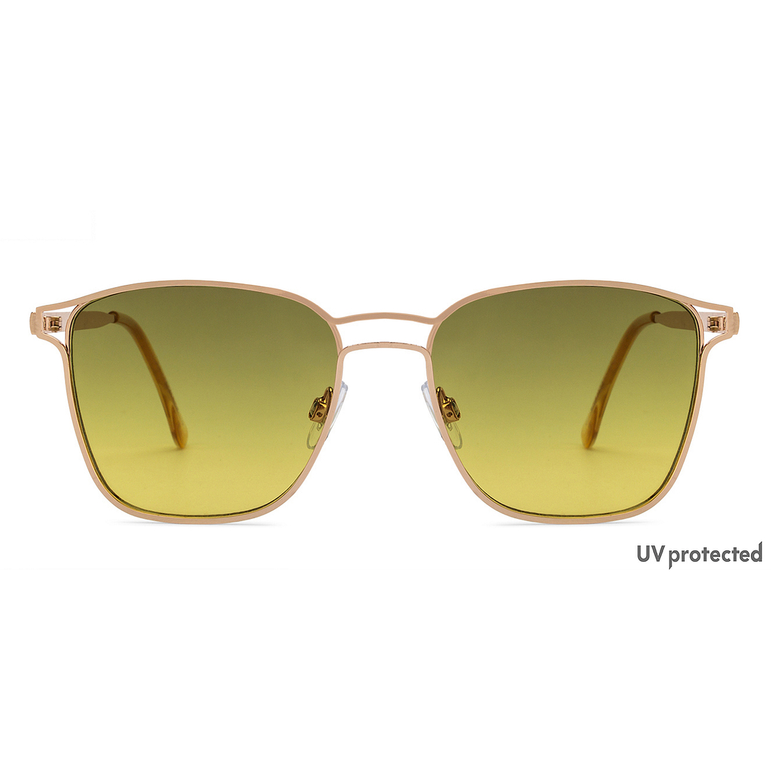 Fallon Colby Gold Full Rim Rectangle left side