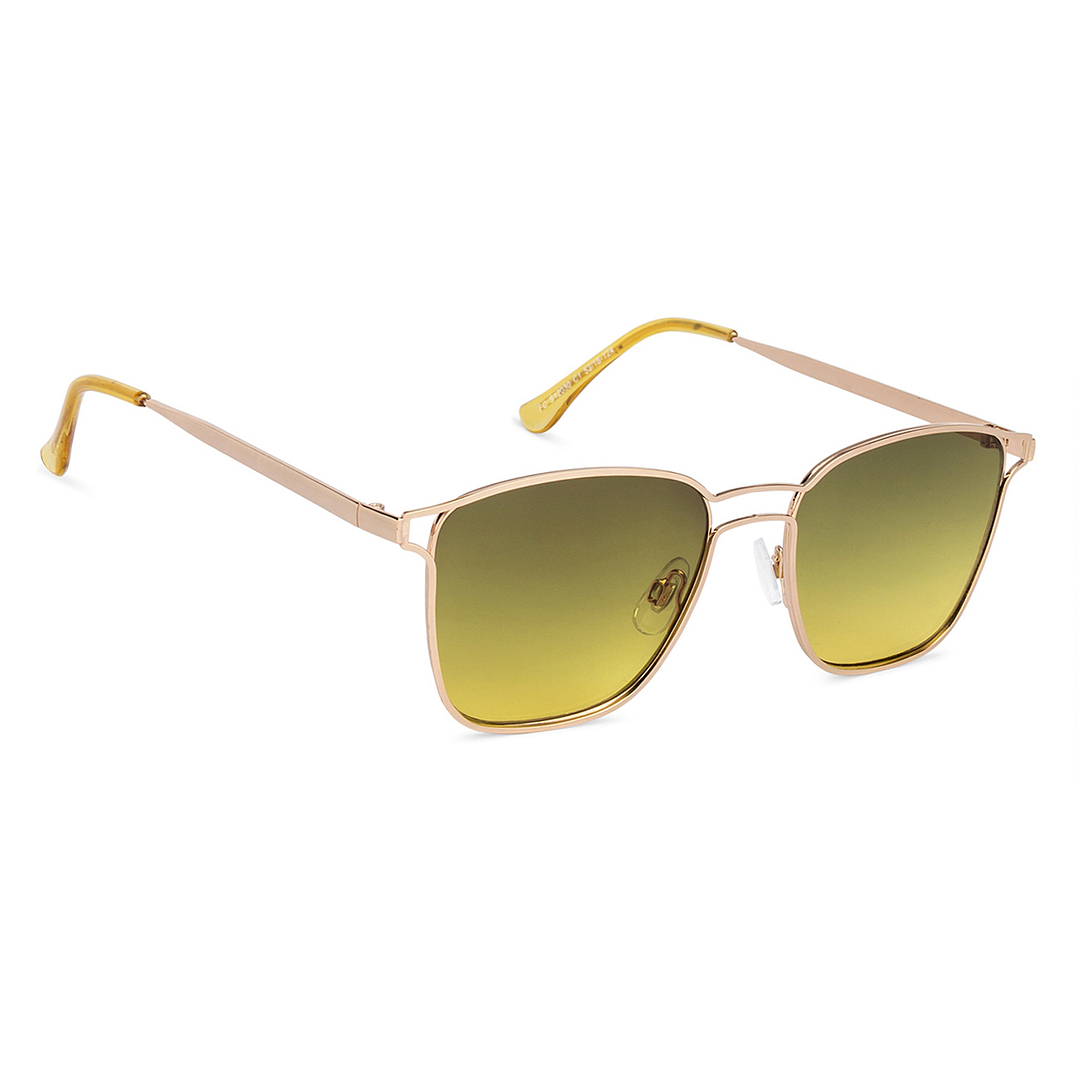 Fallon Colby Gold Full Rim Rectangle left side