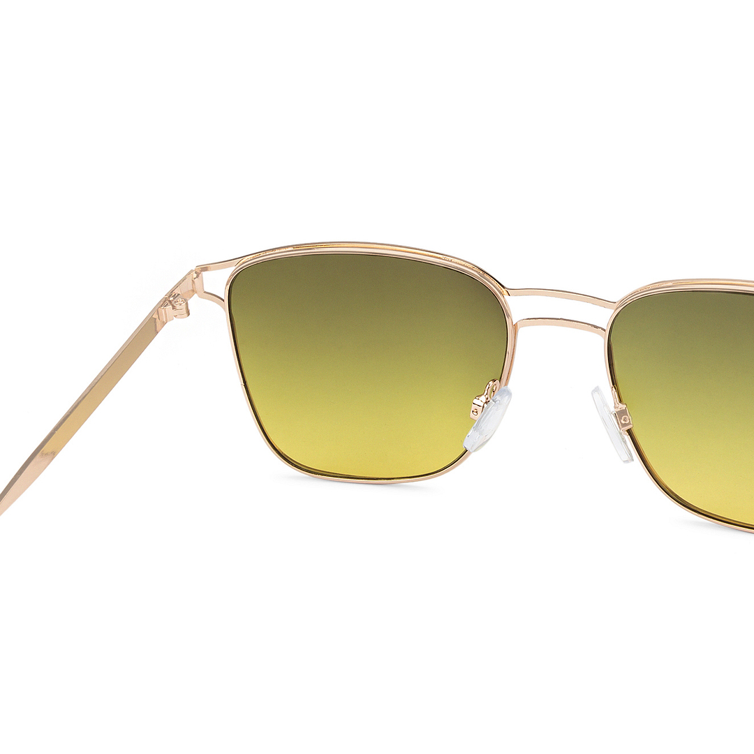 Fallon Colby Gold Full Rim Rectangle left side