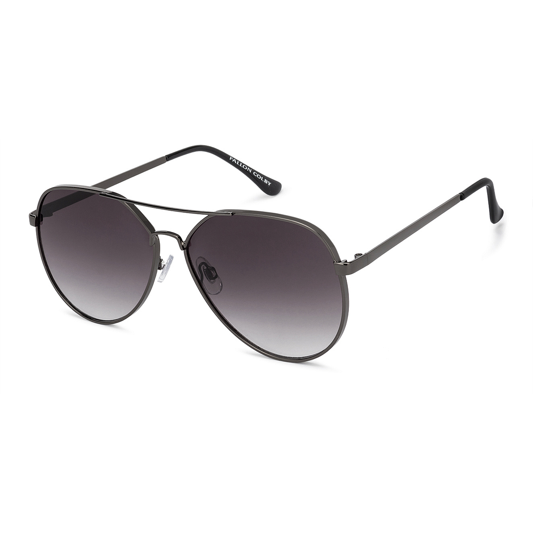 Fallon Colby Mid Gunmetal Full Rim Aviator right side