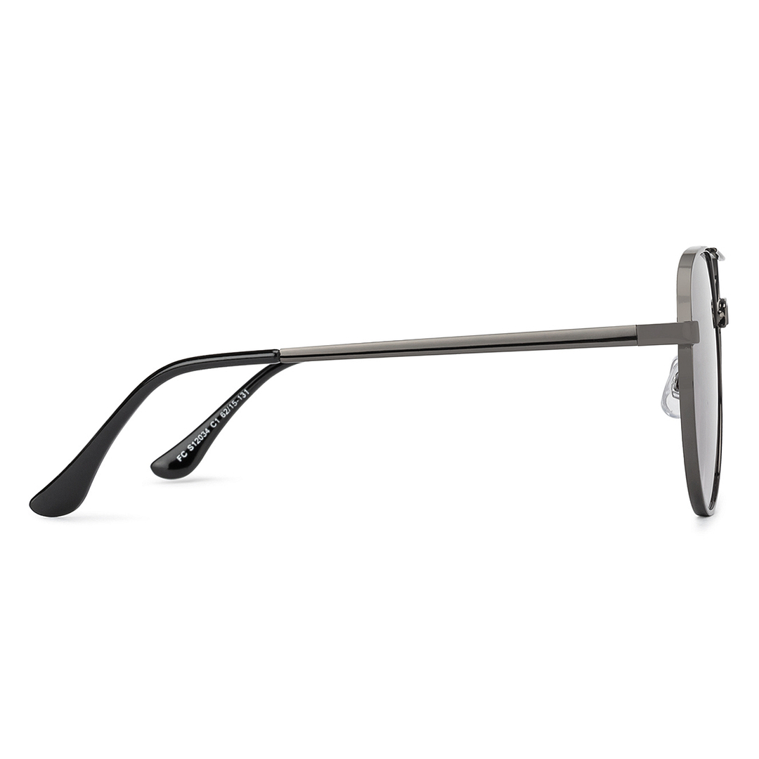 Fallon Colby Mid Gunmetal Full Rim Aviator right side