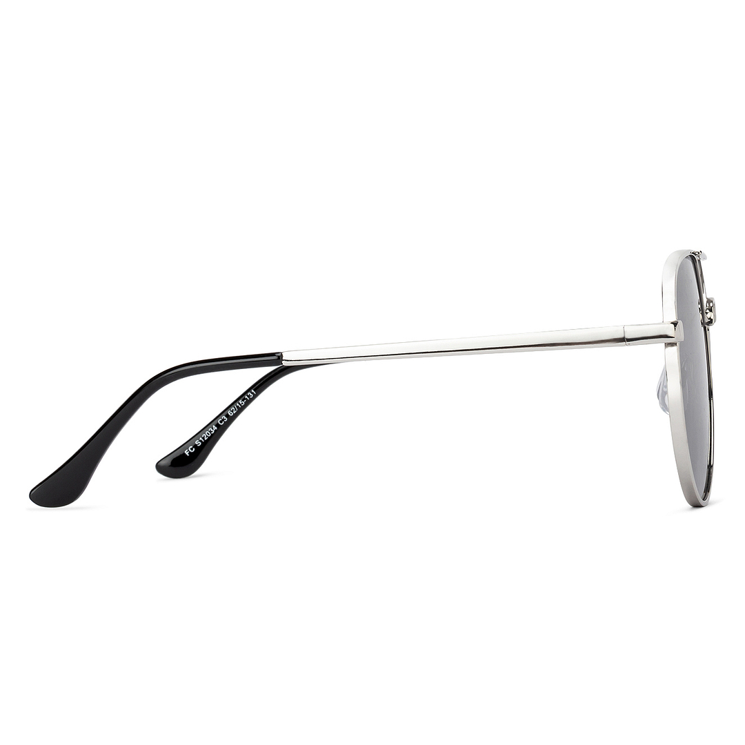 Fallon Colby Silver Full Rim Aviator right side