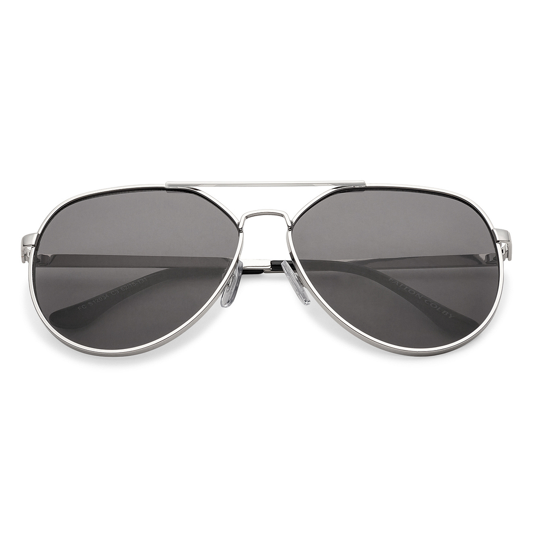 Fallon Colby Silver Full Rim Aviator right side