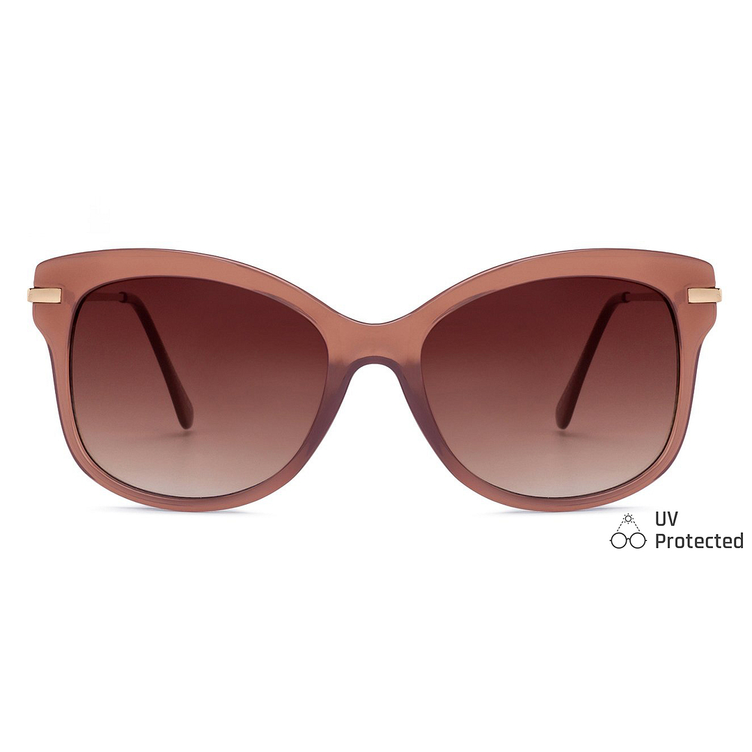 Fallon Colby Light Brown Full Rim Cat Eye left side