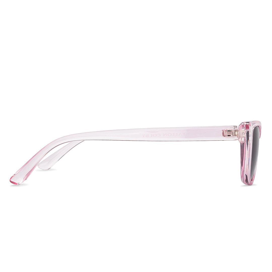 Fallon Colby Pink Full Rim Rectangle left side