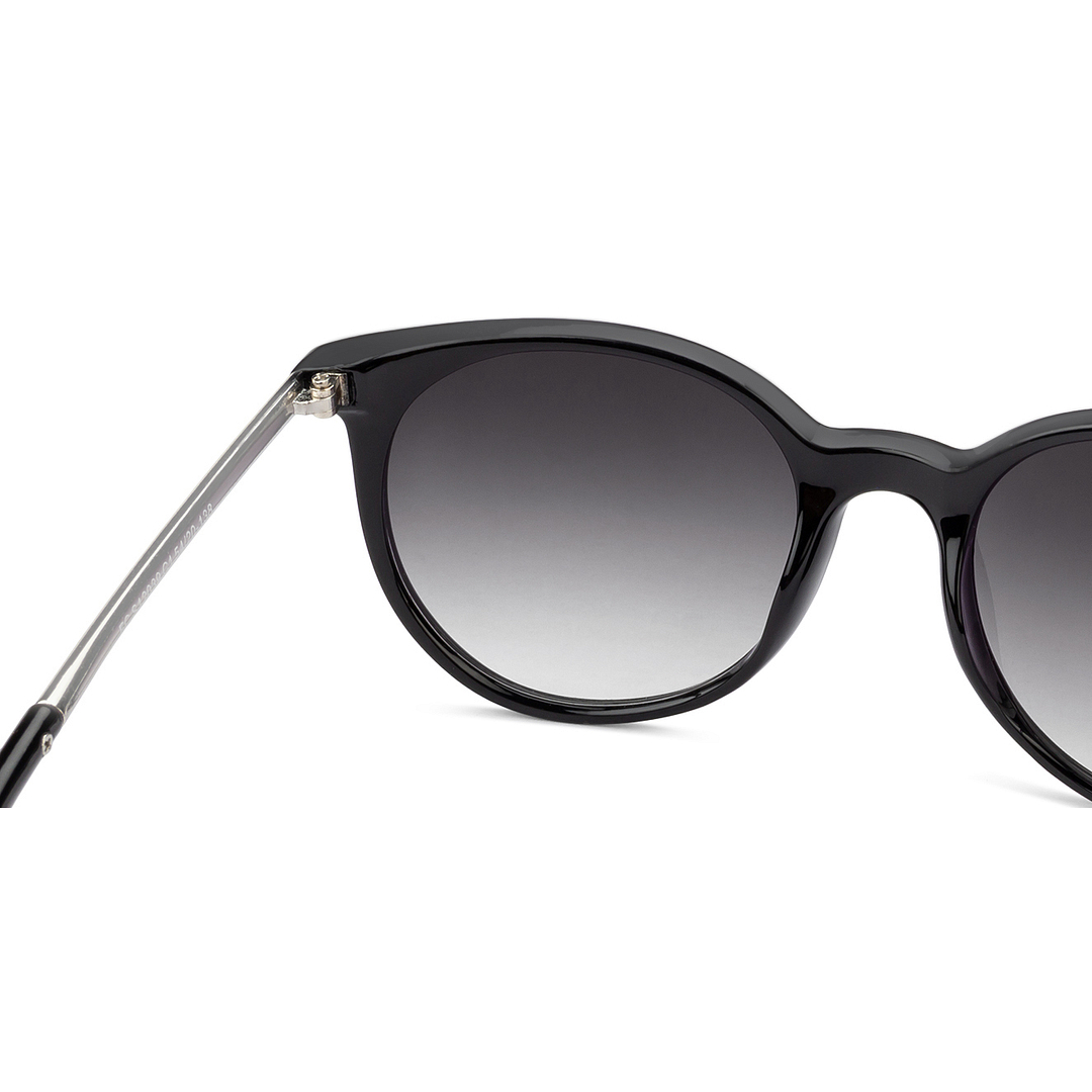 Fallon Colby Black Full Rim Round left side