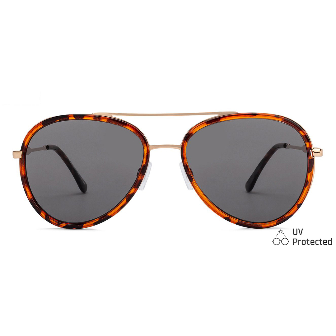 Fallon Colby Gold Full Rim Aviator left side