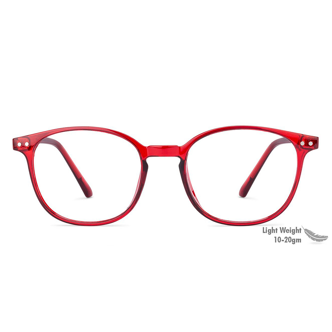 Vincent Chase Online Red Transparent Full Rim Square left side