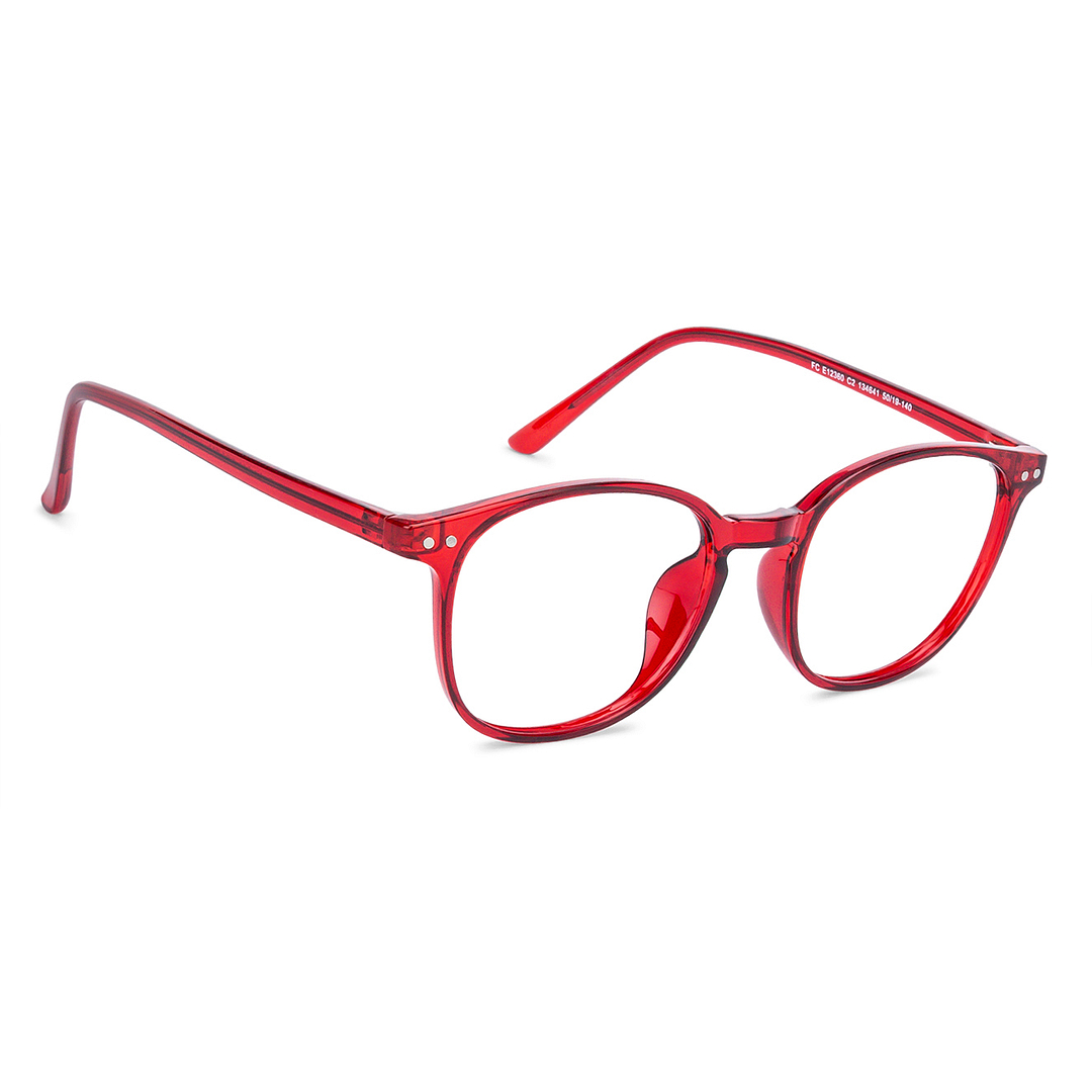 Vincent Chase Online Red Transparent Full Rim Square left side