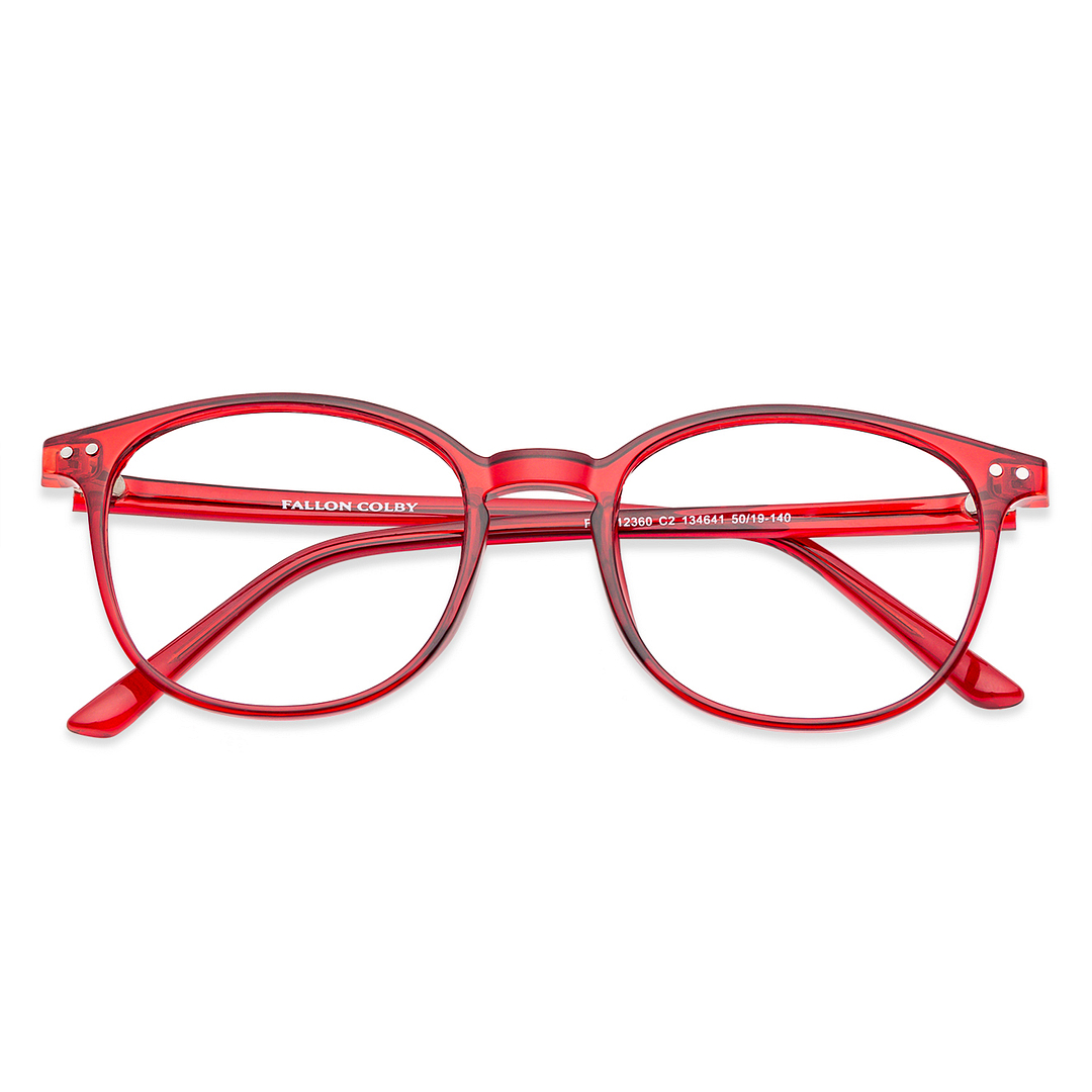 Vincent Chase Online Red Transparent Full Rim Square right side